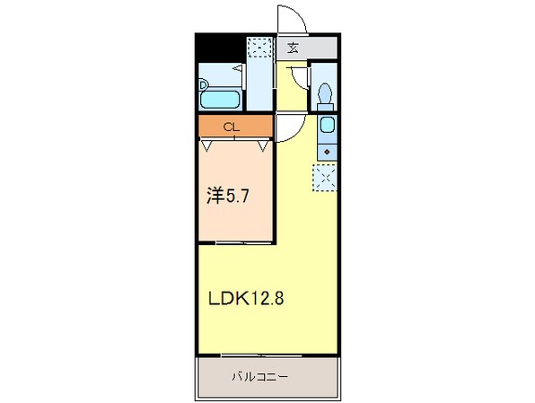 サンマ－ル牛巻の物件間取画像